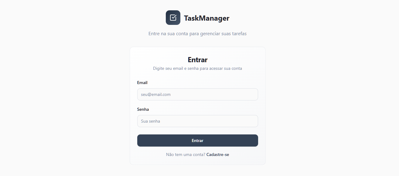 TaskManager - Gestão de Tarefas e Colaboração